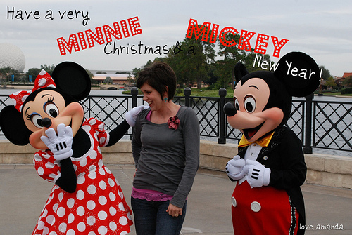 mickey mouse christmas card