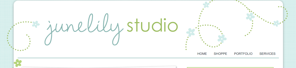 june lily studio blog design