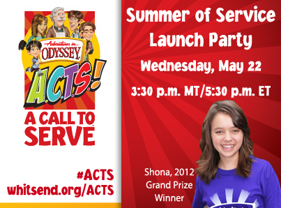 adventures in odyssey acts webcast