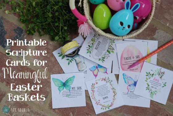 Printable Scripture Cards for Meaningful Easter Baskets