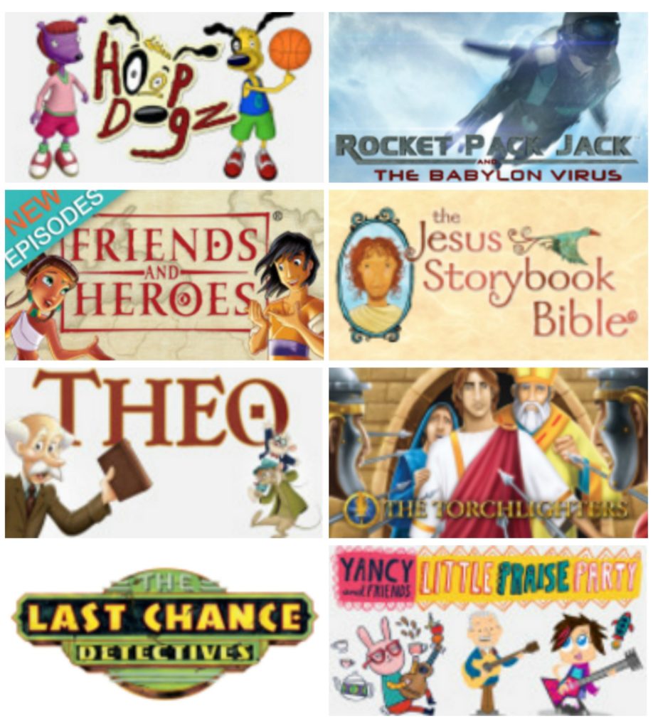 Best Christian Kids TV Shows via jellytelly.com and ohAmanda.com