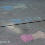 Sidewalk Chalk Family Portraits {Super Sunny Day}