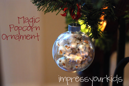 popcorn magic ornament