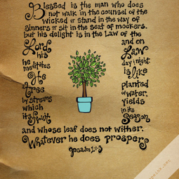 Psalm 1:1-3 by HopeInk.com