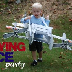 A fun Flying Ace party with airplanes, parachutes & more! from ohAmanda.com