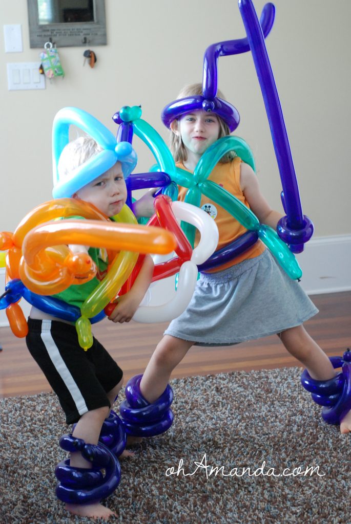 Armor of God fun with balloons
