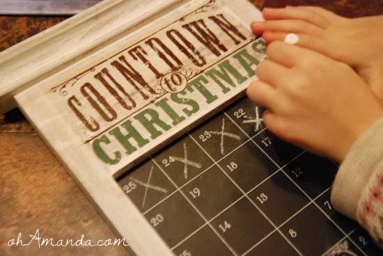Redeemed Countdown to Christmas Chalkboard Advent Calendar from Dayspring // 50% off this week only at ohAmanda.com