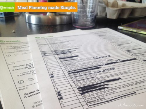 Printable Menus & shopping lists from emeals make menu planning so easy! // ohamanda.com